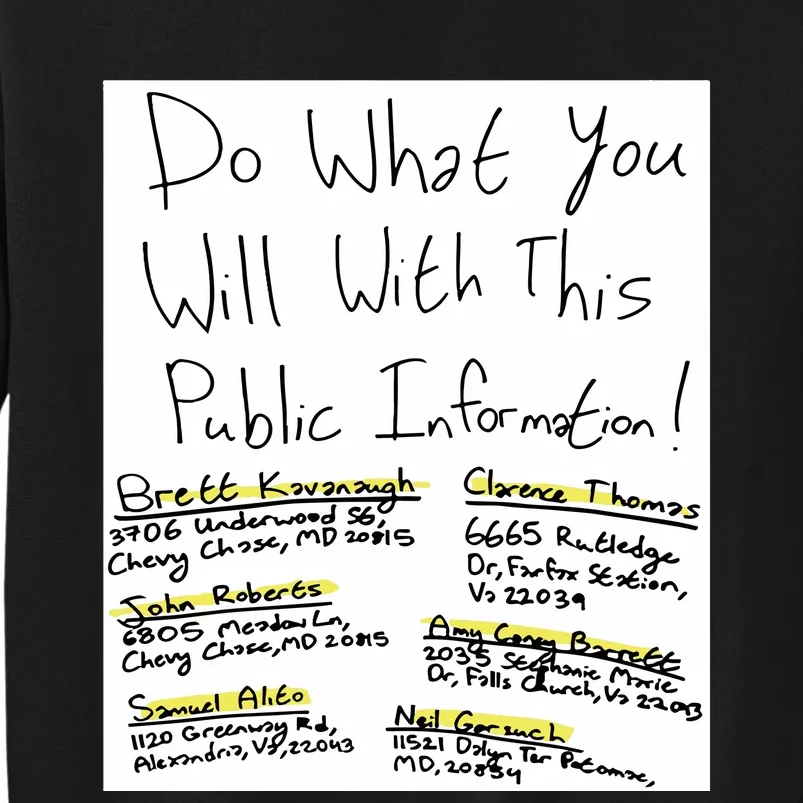 Do What You Will With This Public Information Brett Kavanaugh Sweatshirt