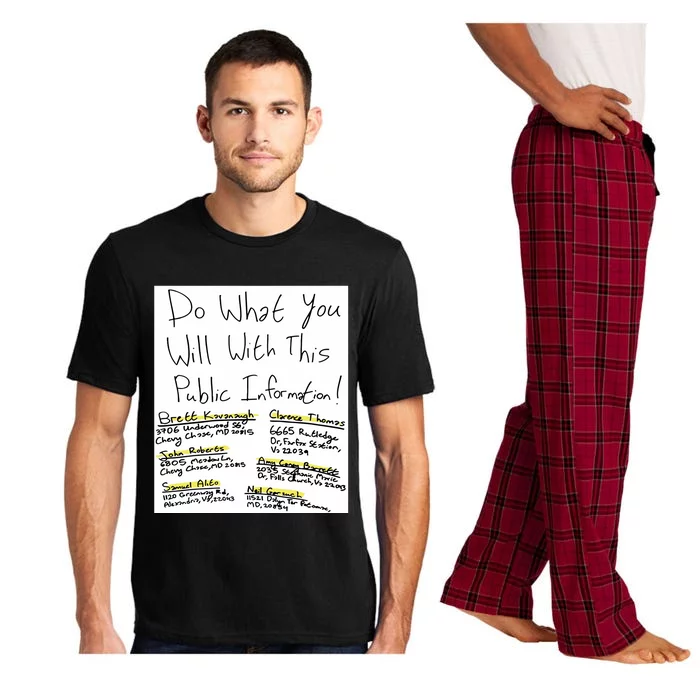 Do What You Will With This Public Information Brett Kavanaugh Pajama Set