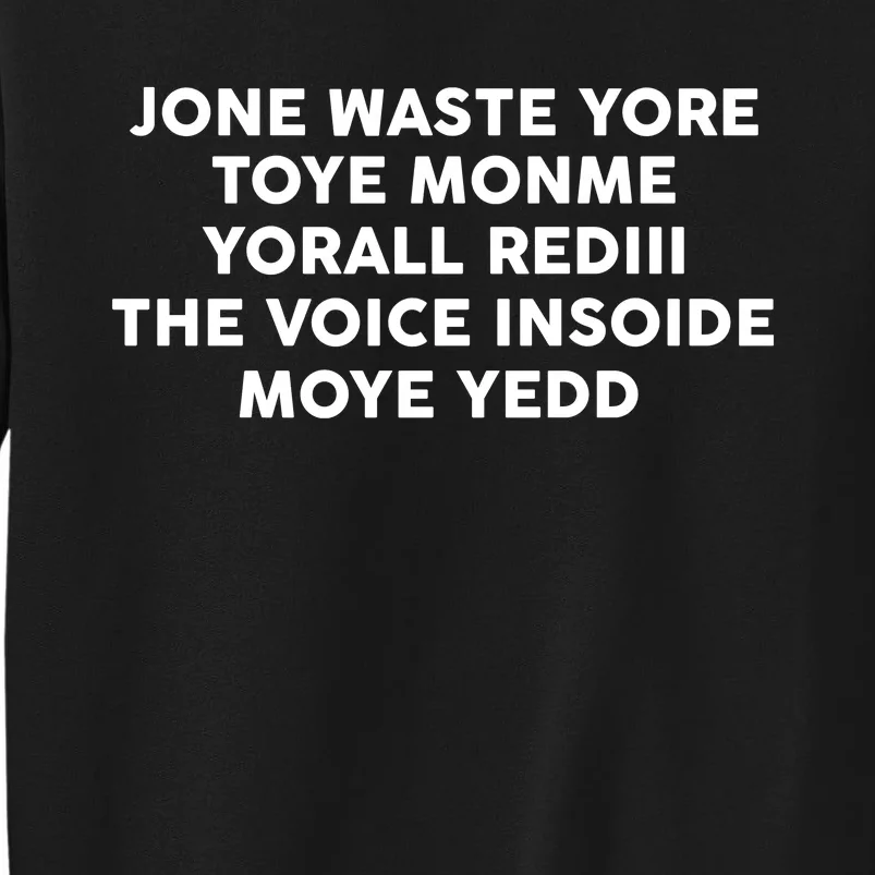 DonT Waste Your Time On Me YouRe Already The Voice Inside My Head Sweatshirt