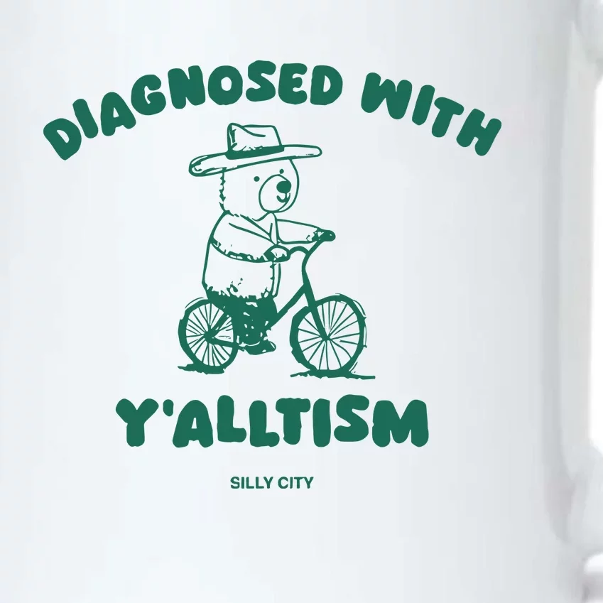 Diagnosed With YAlltism Silly City Black Color Changing Mug