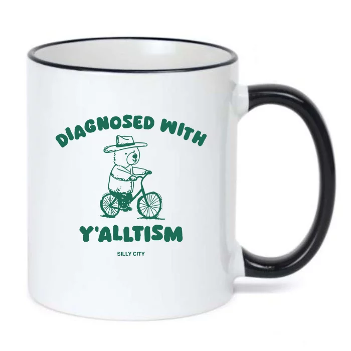 Diagnosed With YAlltism Silly City Black Color Changing Mug