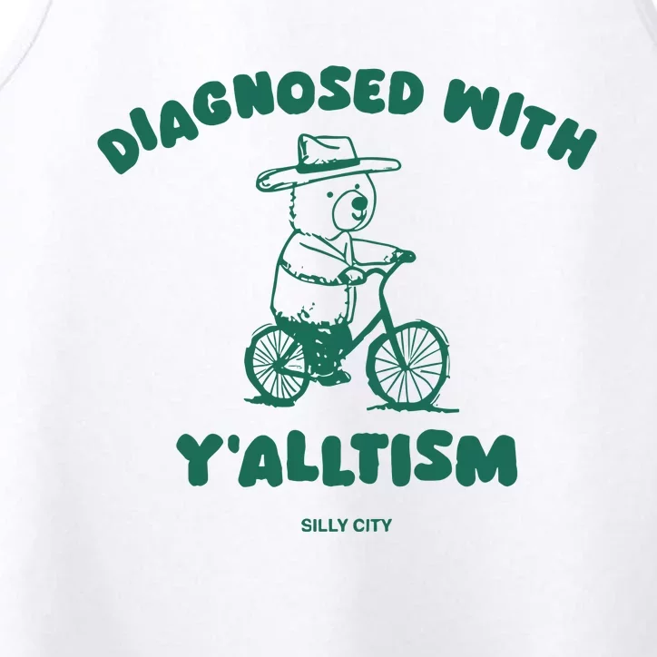 Diagnosed With YAlltism Silly City Performance Tank