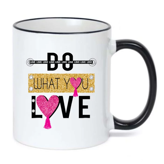 Do What You Love Black Color Changing Mug