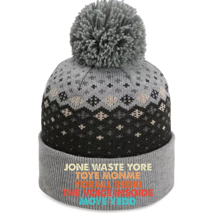 Don't Waste Your Time On Me The Baniff Cuffed Pom Beanie