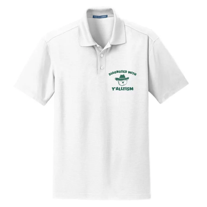 Diagnosed With YAlltism Dry Zone Grid Performance Polo