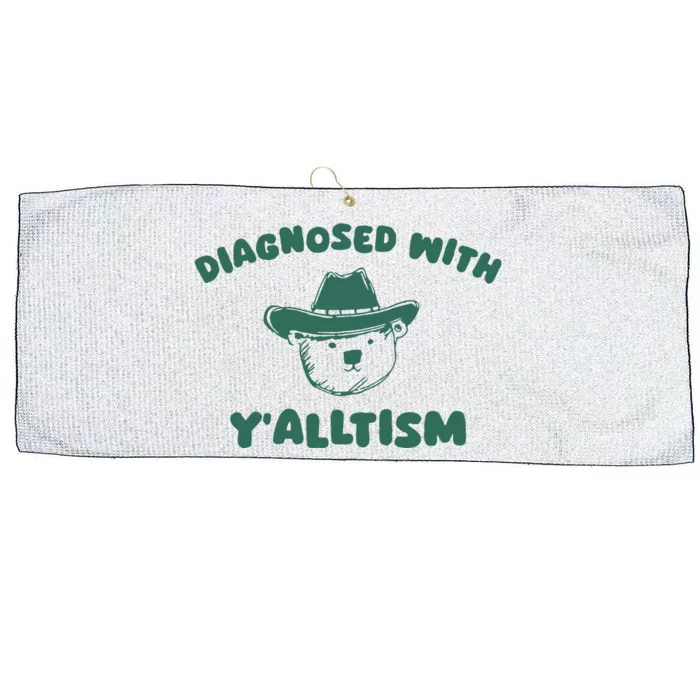 Diagnosed With YAlltism Large Microfiber Waffle Golf Towel