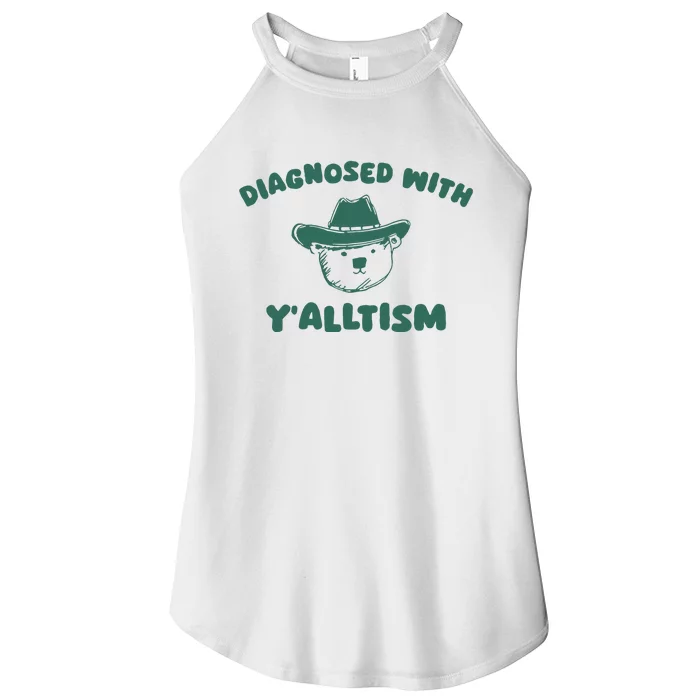 Diagnosed With YAlltism Women’s Perfect Tri Rocker Tank