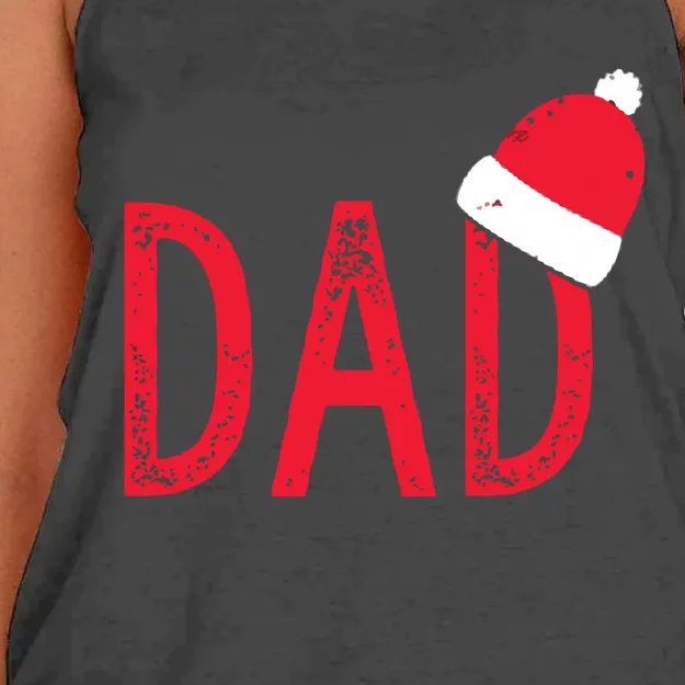 Dad Xmas Pjs Christmas Pajamas And Xmas Pj Family Women's Knotted Racerback Tank