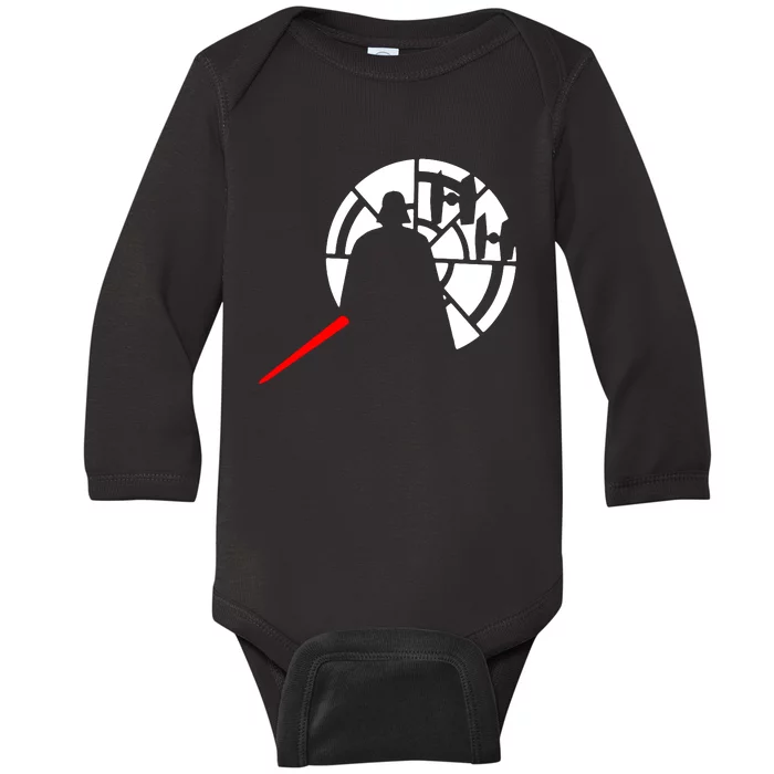 Darth X Wing Sci Fi Film Star Jedi Wars Darth Baby Long Sleeve Bodysuit