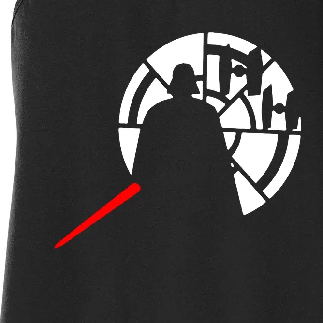 Darth X Wing Sci Fi Film Star Jedi Wars Darth Women's Racerback Tank