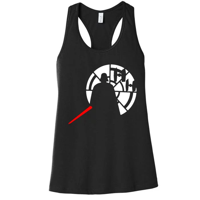 Darth X Wing Sci Fi Film Star Jedi Wars Darth Women's Racerback Tank