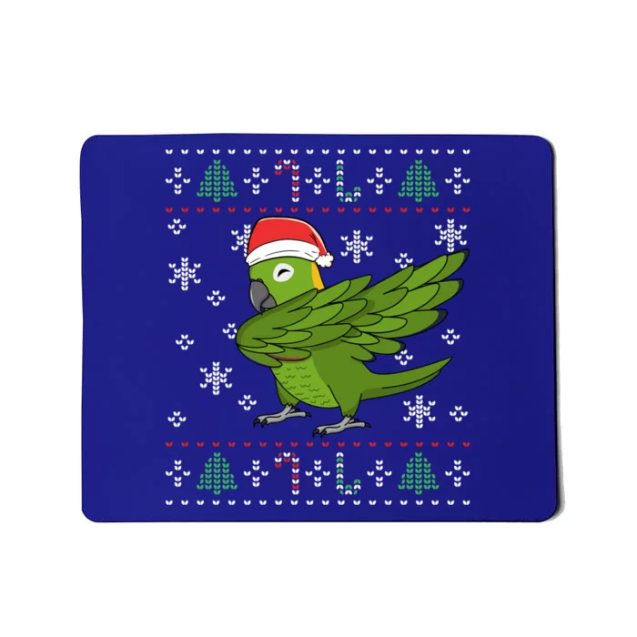 Dabbing Yellownaped Amazon Parrot I Ugly Christmas Meaningful Gift Mousepad