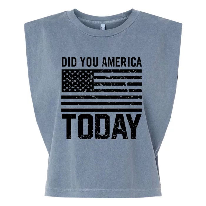 Did You America Today Garment-Dyed Women's Muscle Tee