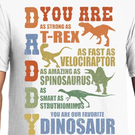 Daddy You Are As Strong As Dinosaur Pajama Set