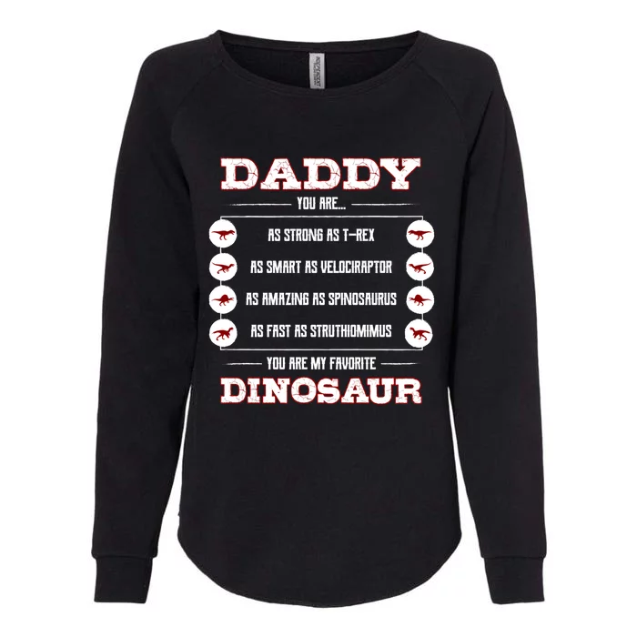 Daddy You Are As Strong As Tgiftrex Dinosaurs Funny Father Day Gift Womens California Wash Sweatshirt