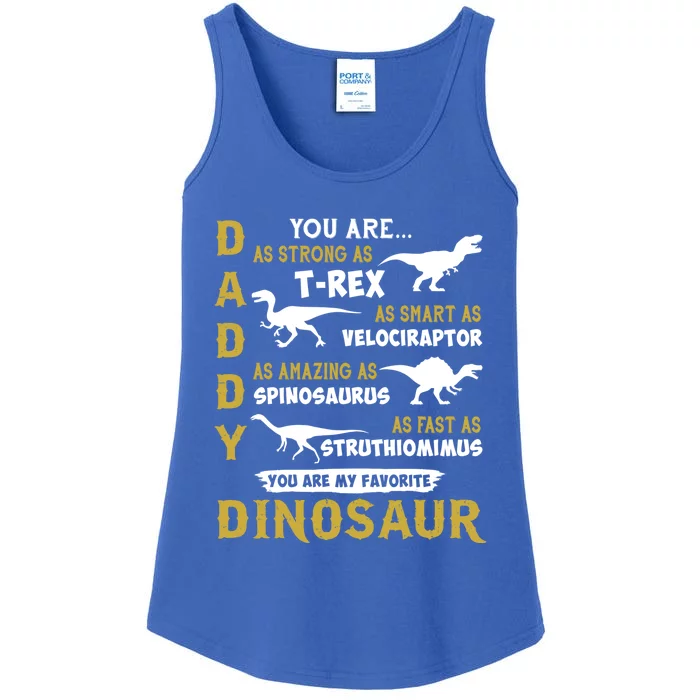 Daddy You Are As Strong T Rex Dinosaur Fathers Day 2021 Gift Ladies Essential Tank