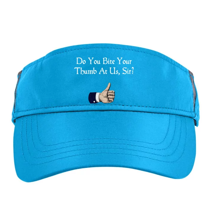 Do You Bite Your Thumb Shakespeare Adult Drive Performance Visor