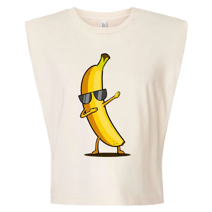 Dabbing Yellow Banana Dab Funny Dancing Fruit Garment-Dyed Women's Muscle Tee