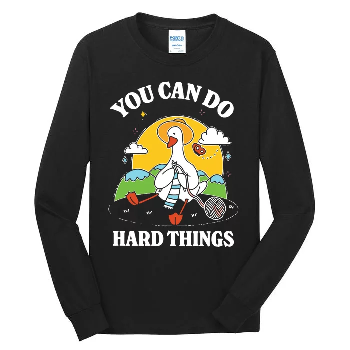 Duck You Can Hard Things Teacher Tall Long Sleeve T-Shirt