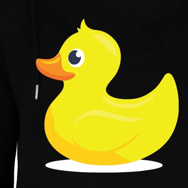 Duck Yelllow Cute Duckie Tee Great For Kids Womens Funnel Neck Pullover Hood