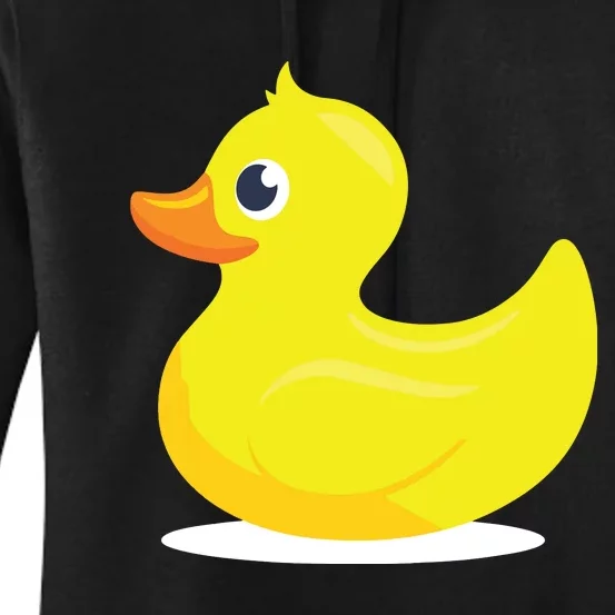 Duck Yelllow Cute Duckie Tee Great For Kids Women's Pullover Hoodie