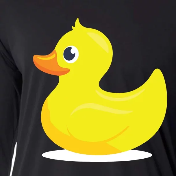 Duck Yelllow Cute Duckie Tee Great For Kids Cooling Performance Long Sleeve Crew