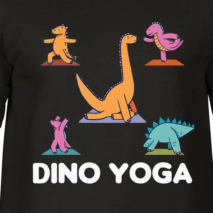 Dino Yoga Cute Dinosaurs Do Sport Dino Yoga Comfort Colors T-Shirt