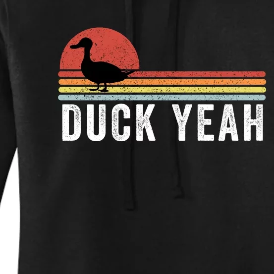 Duck Yeah Duck Lovers Ducks Funny Duck Farmer Funny Animal Lover Women's Pullover Hoodie