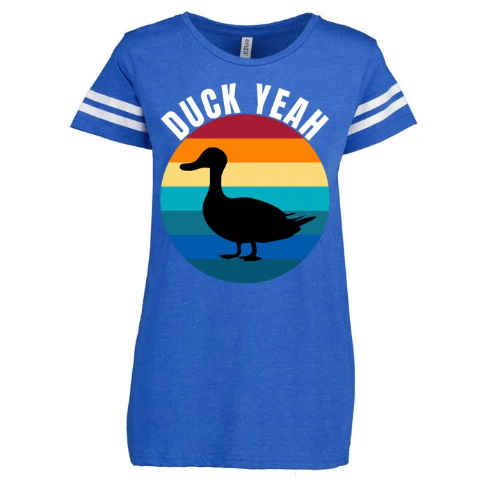 Duck Yeah Duck Lovers Ducks Funny Duck Farmers Funny Animal Lover Enza Ladies Jersey Football T-Shirt