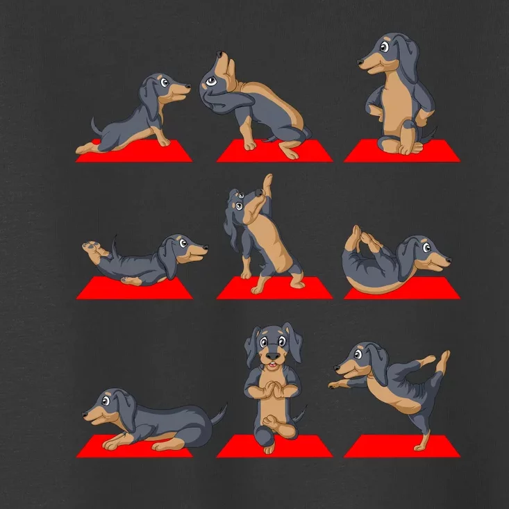 Dachshund Yoga Toddler T-Shirt