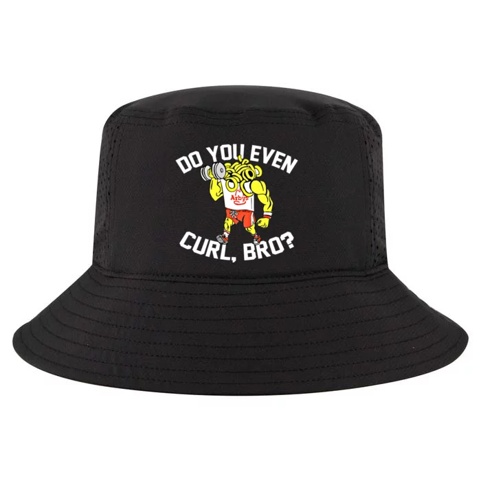 Do You Even Curl Bro? Funny Curling Gift Cool Comfort Performance Bucket Hat