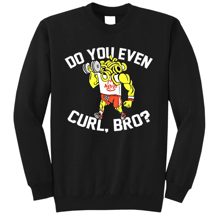 Do You Even Curl Bro? Funny Curling Gift Sweatshirt