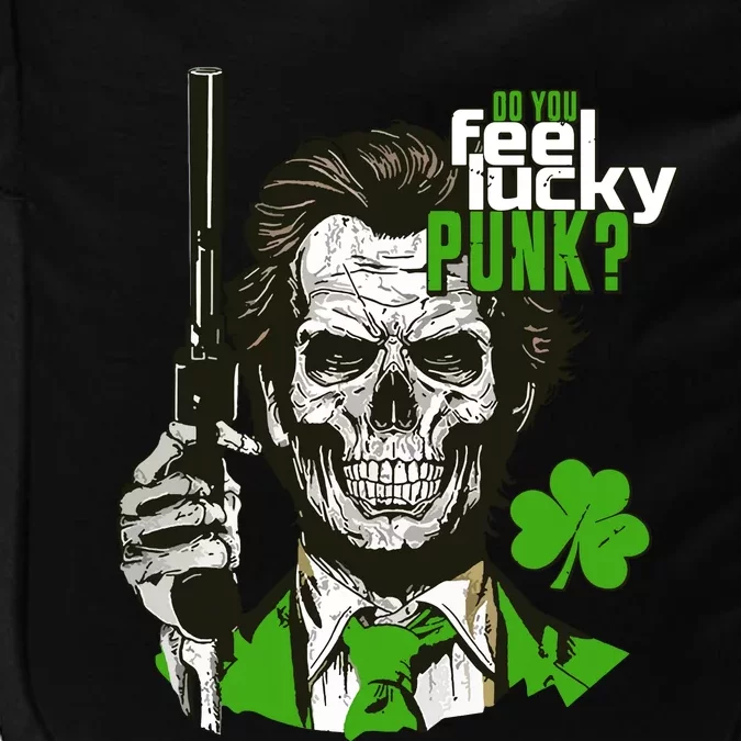 Do You Feel Lucky Punk Funny St Patricks Day Impact Tech Backpack