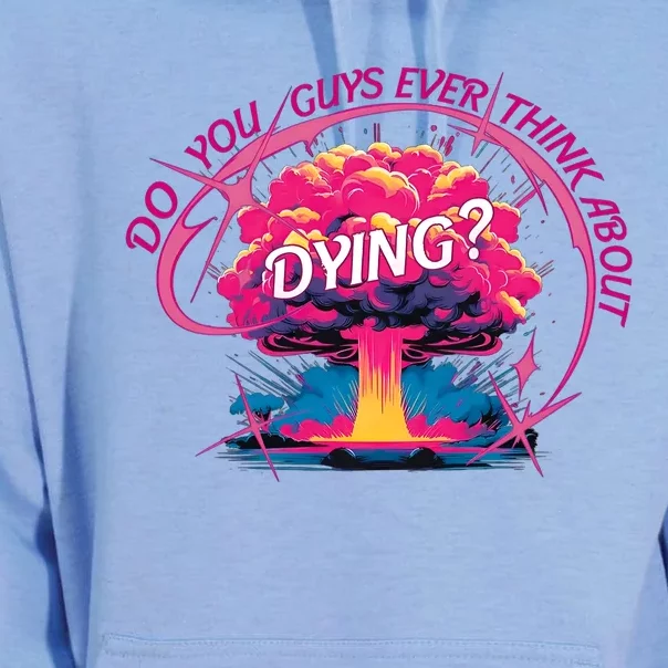 Do You Guys Ever Think About Dying Doll Bar Bie Unisex Surf Hoodie