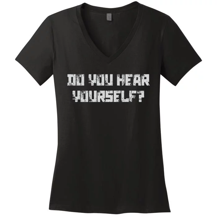 Do You Hear Yourself Vance 2024 Interviewer Trump Jd Vance Women's V-Neck T-Shirt