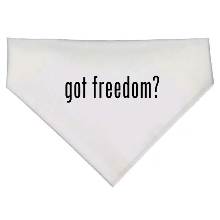 Do You Have Freedom? First Freedom Of Change Of Languages Gift USA-Made Doggie Bandana