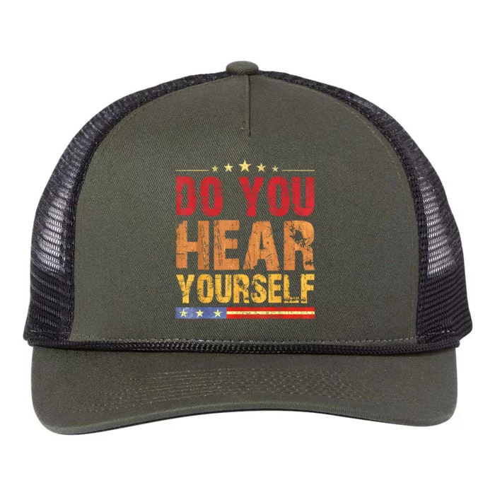 Do You Hear Yourself! Funny Retro Rope Trucker Hat Cap