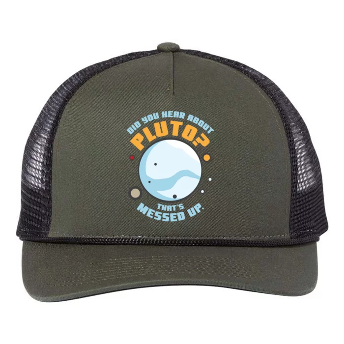 Did You Hear About Pluto ThatS Messed Up Retro Rope Trucker Hat Cap