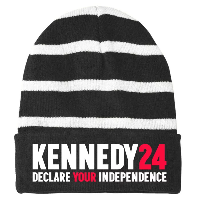 Declare Your Independence Kennedy 24 Striped Beanie with Solid Band