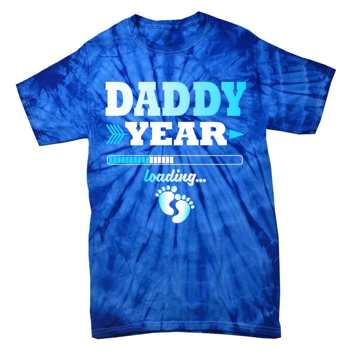 Daddy Year Is Loading Expectant Father Offspring Gift Tie-Dye T-Shirt