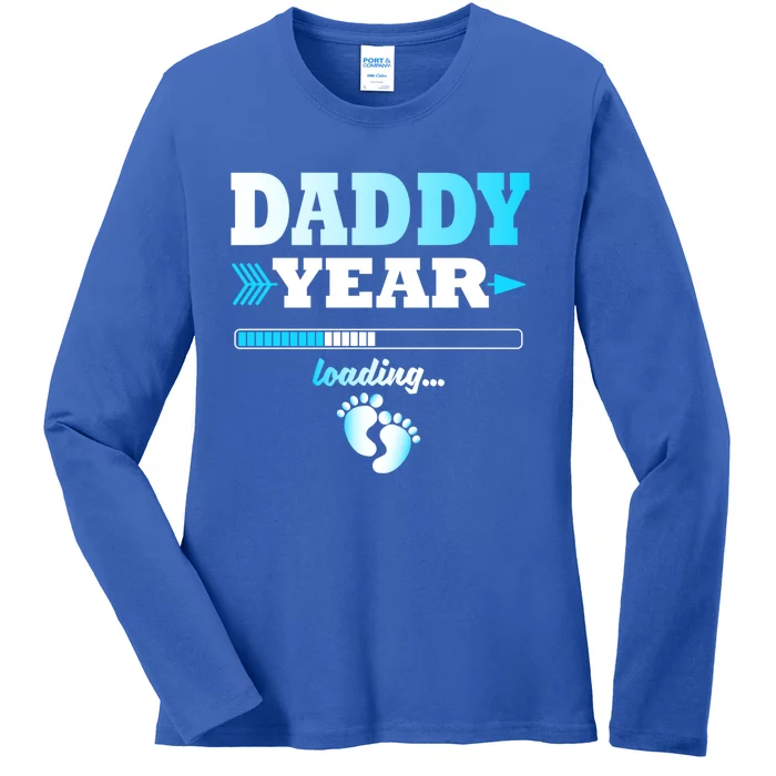 Daddy Year Is Loading Expectant Father Offspring Gift Ladies Long Sleeve Shirt