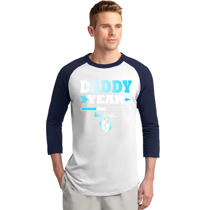 Daddy Year Is Loading Expectant Father Offspring Gift Baseball Sleeve Shirt