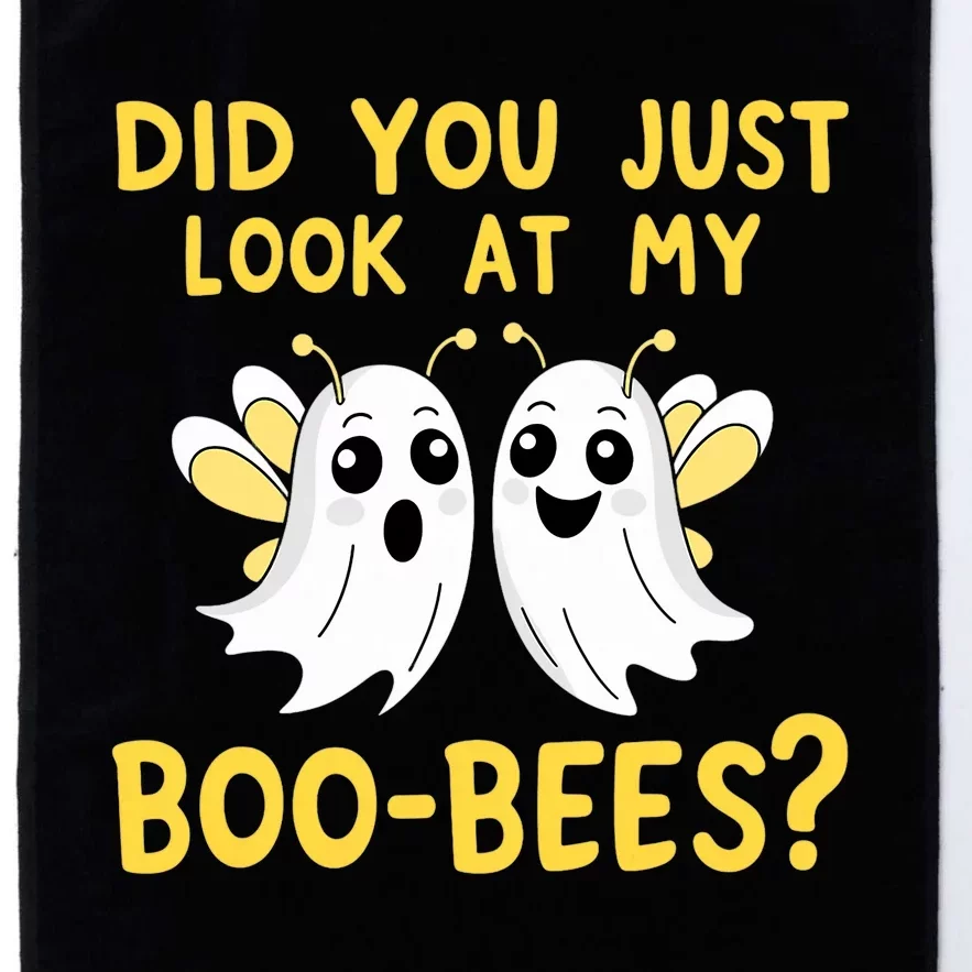 Did You Just Look At My Boo Bees Funny Halloween Ghosts Platinum Collection Golf Towel