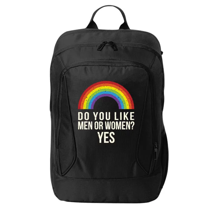 Do You Like Or Yes Lgbtq Bisexual Pride Gift City Backpack