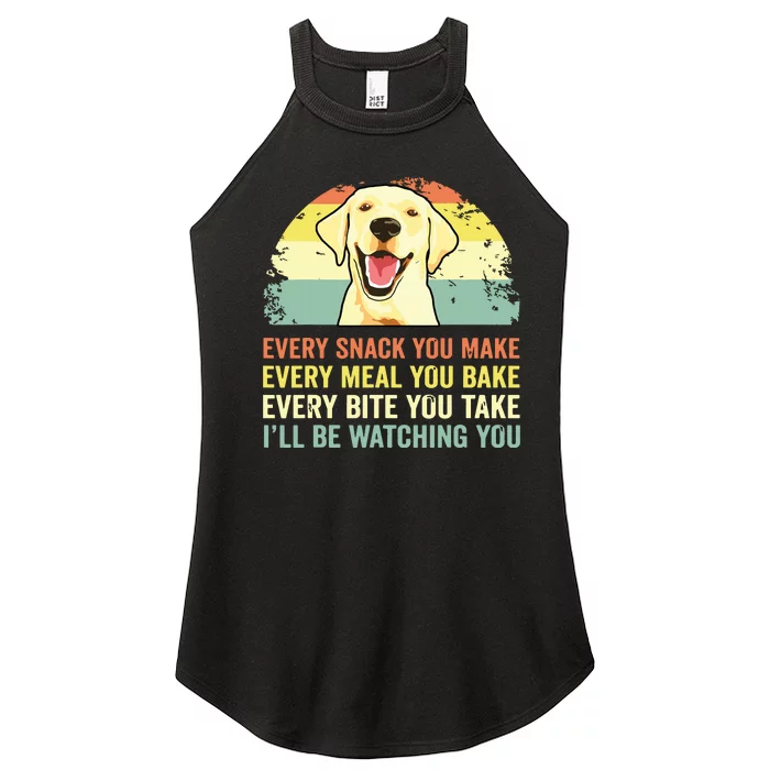 Dad Yellow Labrador Retriever Women’s Perfect Tri Rocker Tank