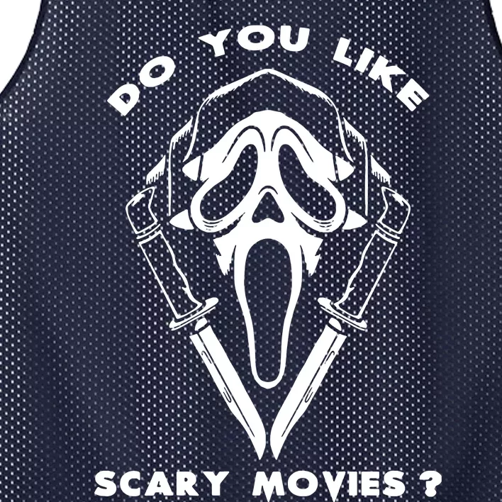 Do You Like Scary Movies Mesh Reversible Basketball Jersey Tank