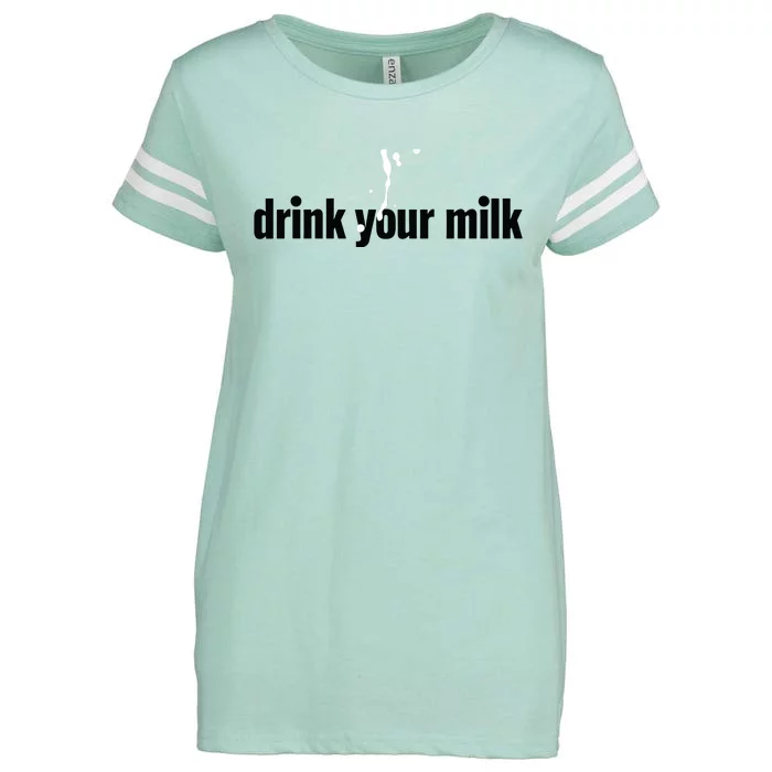 Drink Your Milk Enza Ladies Jersey Football T-Shirt