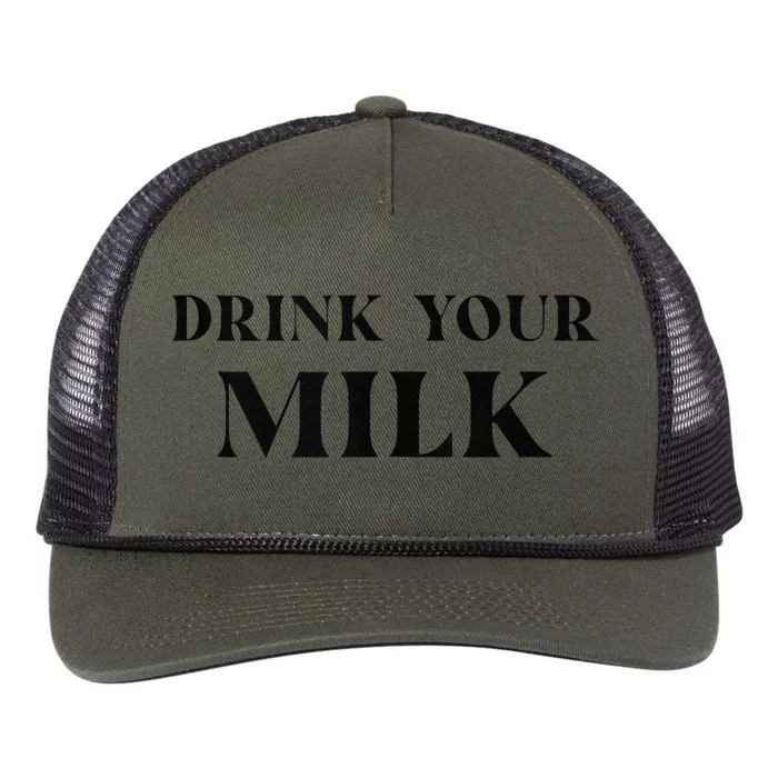 Drink Your Milk Retro Rope Trucker Hat Cap