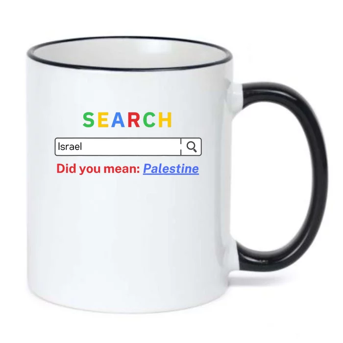 Did You Mean Palestine Free Palestine Gaza Peace Black Color Changing Mug