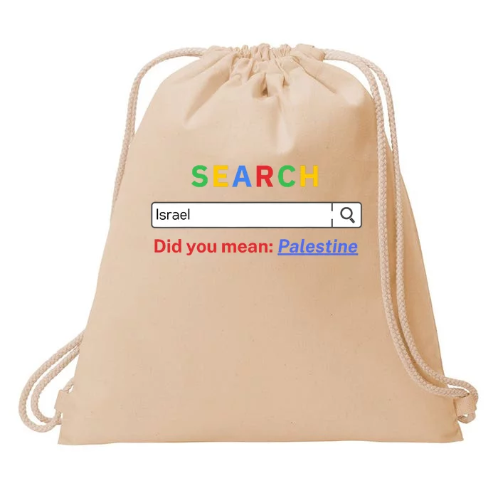 Did You Mean Palestine Free Palestine Gaza Peace Drawstring Bag